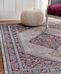 Alternative view of Whisper Diamond Grey Rug
