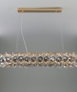 Alternative view of Luxury crystal long dining chandelier