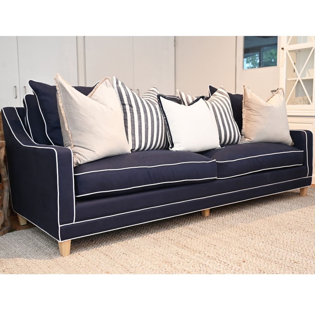 Martha 3 Seater Linen Lounge - Image 10