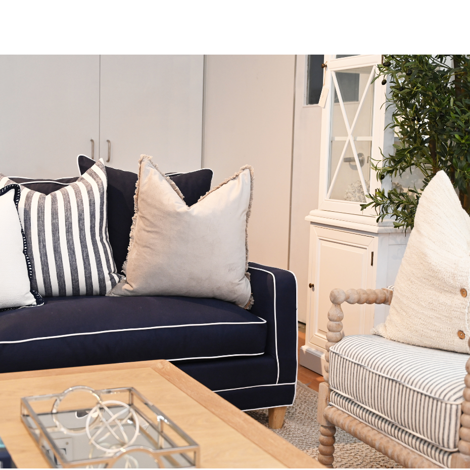 Martha 3 Seater Linen Lounge - Image 11