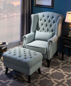 Single sofa bedroom leisure fabric sofa