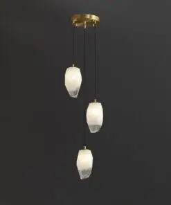 3 Lights Lily glass chandelier