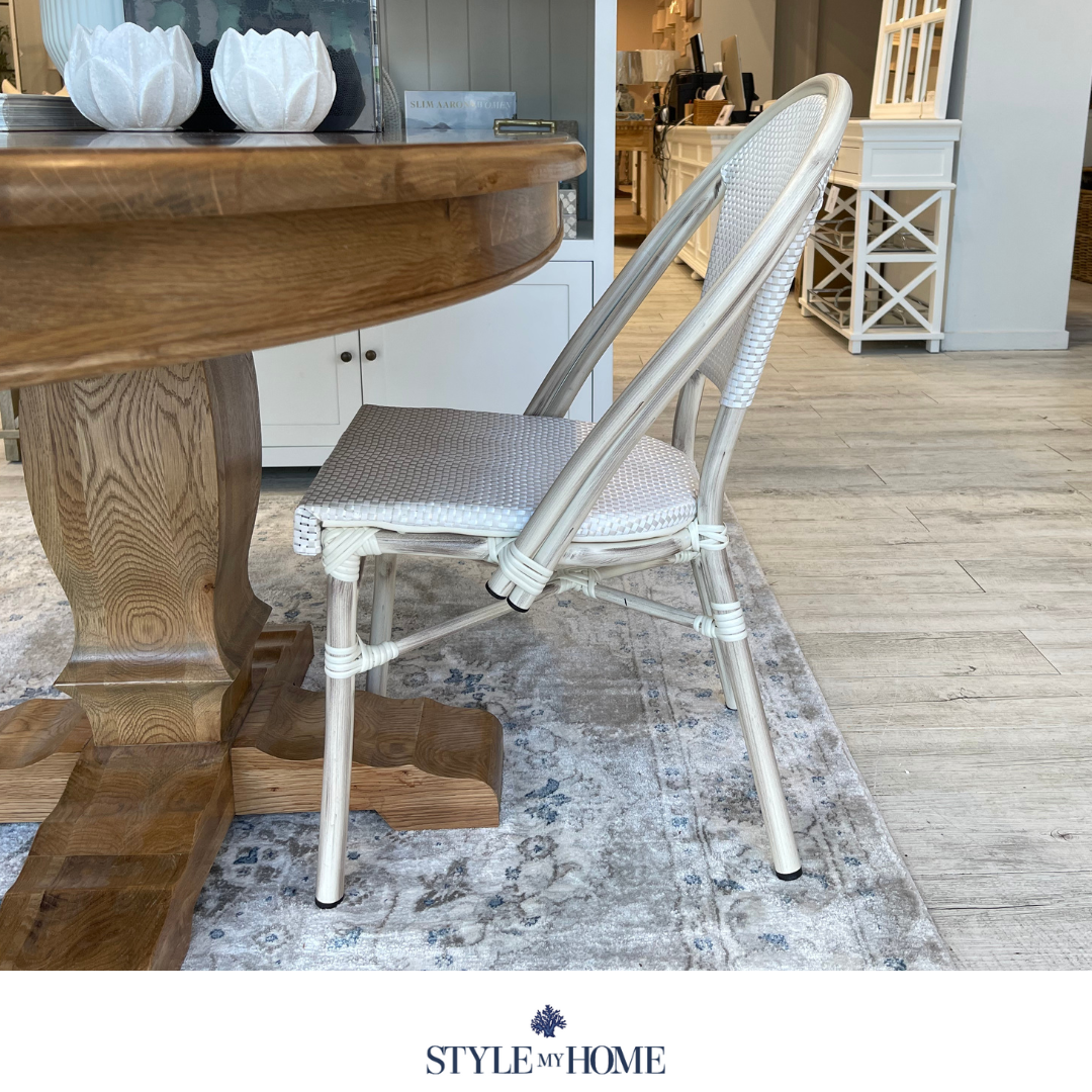 Bistro Outdoor White Dining Chair - Image 6