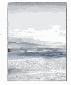 Bayside Breezes 1 Canvas In Antique Silver Frame