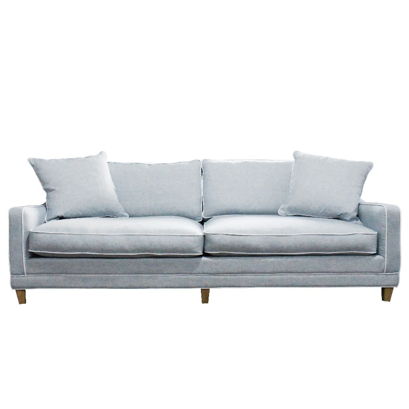 Martha 3 Seater Linen Lounge - Image 9