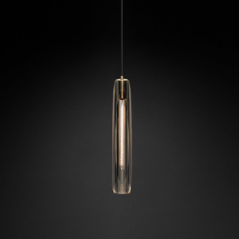 Black crystal single head chandelier - Image 4