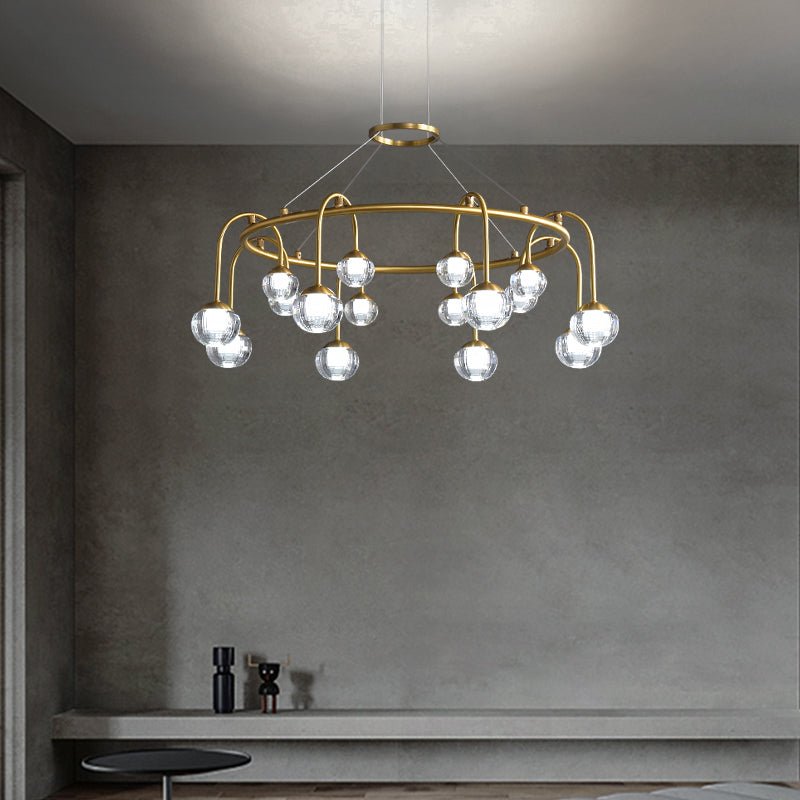 Creative brass ball chandelier - Image 7