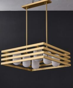 Modern brass pendant light