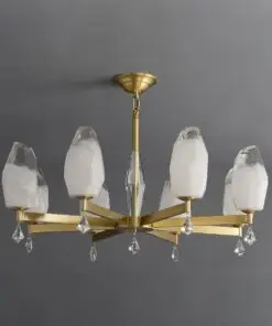 8 Lights Lily glass chandelier