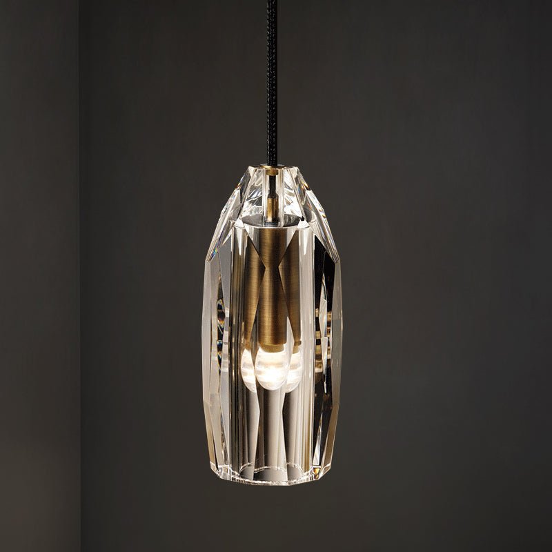Black crystal single head chandelier - Image 5