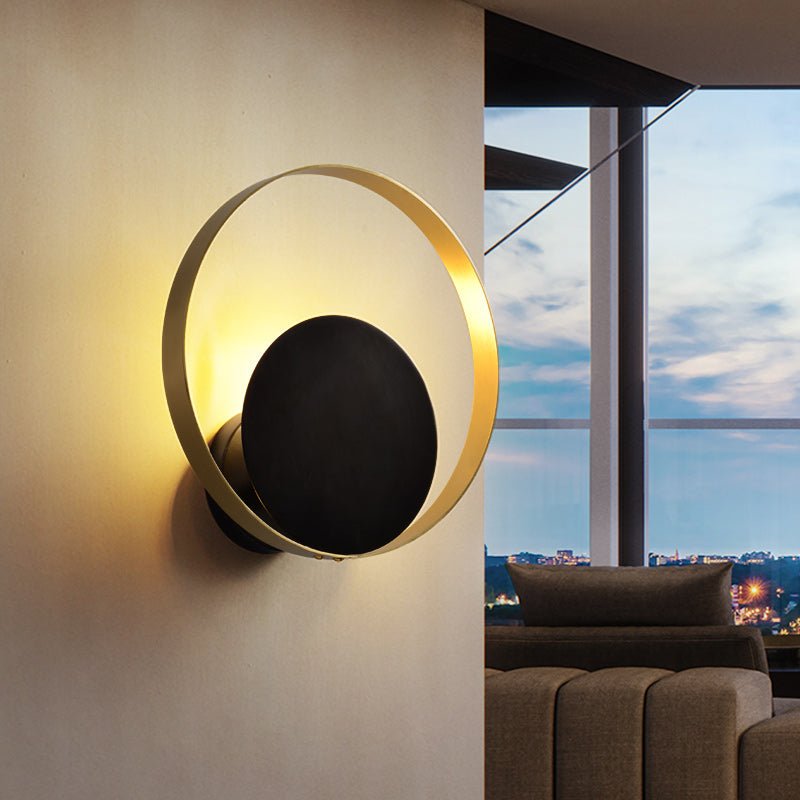Ring Brass Wall Sconce - Image 2