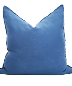 Alternative view of Heather Navy Blue Square Linen Cushion