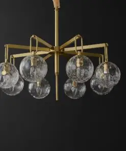 8-Lights Glass Ball Chandelier