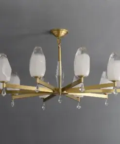 10 Lights Lily glass chandelier