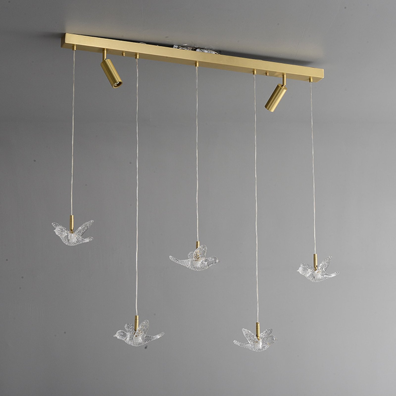 Creative bird rectangle chandelier - Image 2