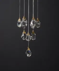 10 Lights Round Polygonal Chandelier