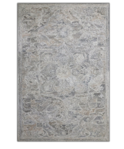 Jasmine Recycled Pet White Blue Grey Rectangle Rug