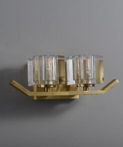 2-Lights Ice Cubes Crystal Wall Sconce