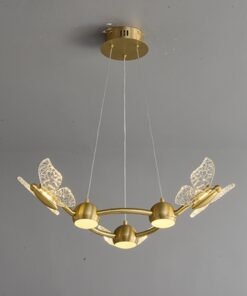 Alternative view of Modern Multi butterfly chandelier