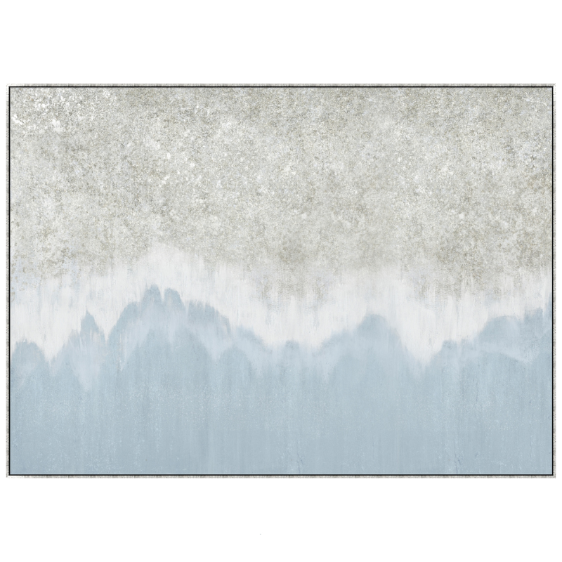 Surf Break Landscape Extra Large Canvas In Antique Silver Frame - Image 6