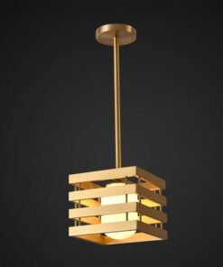 Modern brass pendant light