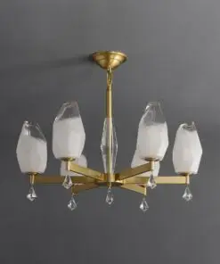 6 Lights Lily glass chandelier