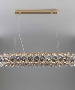 Luxury crystal long dining chandelier