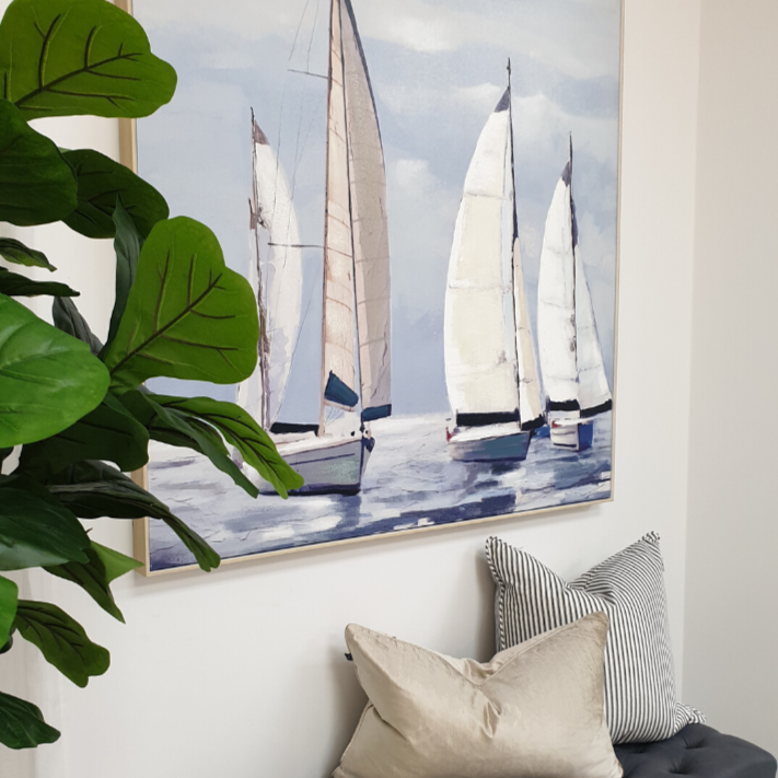 Sail Away Canvas In Antique Silver Frame - Image 8