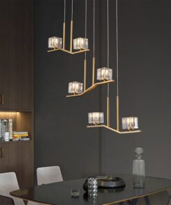 Alternative view of Irregular Cube Crystal Chandelier