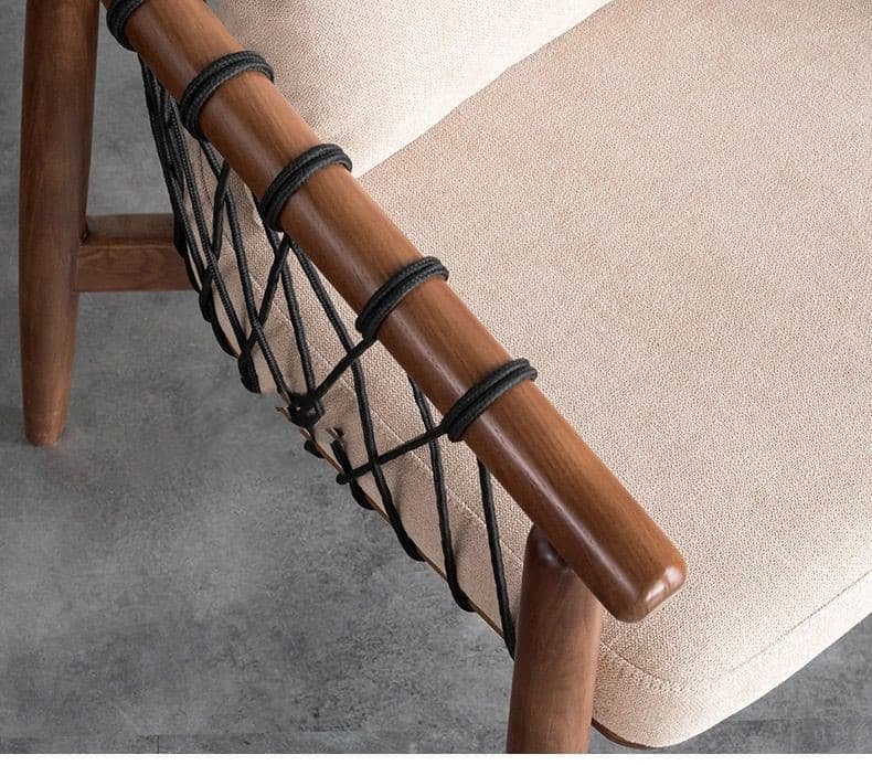 Solid wood lounge chair - Image 6