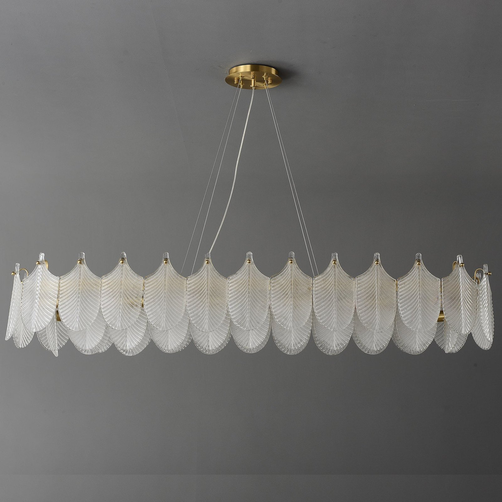 White Leaf rectangular chandelier - Image 3