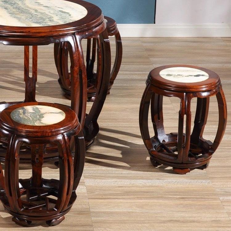 Mahogany round dining combination - Image 5