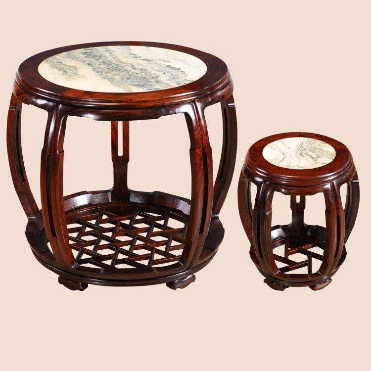 Mahogany round dining combination - Image 8
