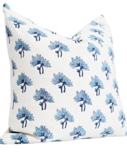 Flannel Block Print Square Linen Cushion