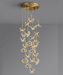 Alternative view of 24 Lights Spinning top chandelier
