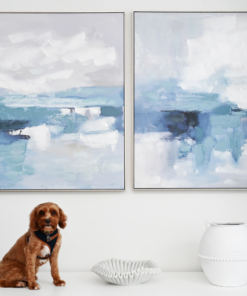 Alternative view of Vibrant Seaside 1 Canvas In Antique Silver Frame