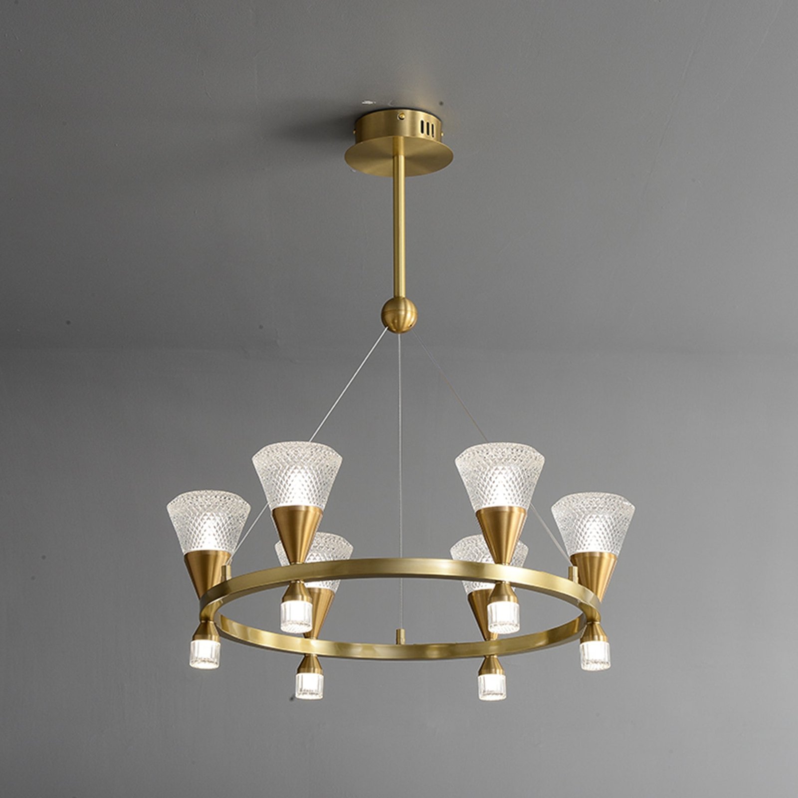 Modern creative ring chandelier - Image 2