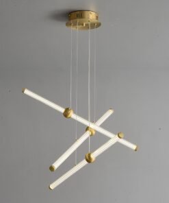 Alternative view of Linear long chandelier