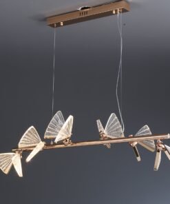 Alternative view of Acrylic Butterfly Long Chandelier