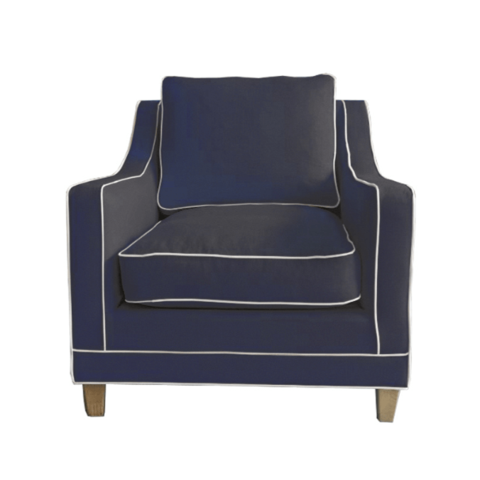 Martha Linen Armchair - Image 4
