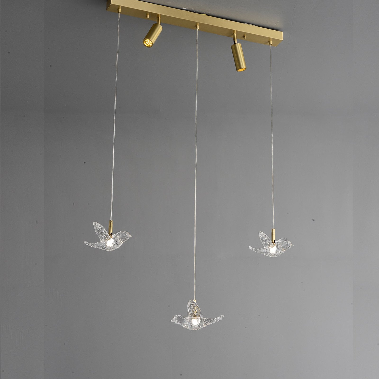 Creative bird rectangle chandelier - Image 5