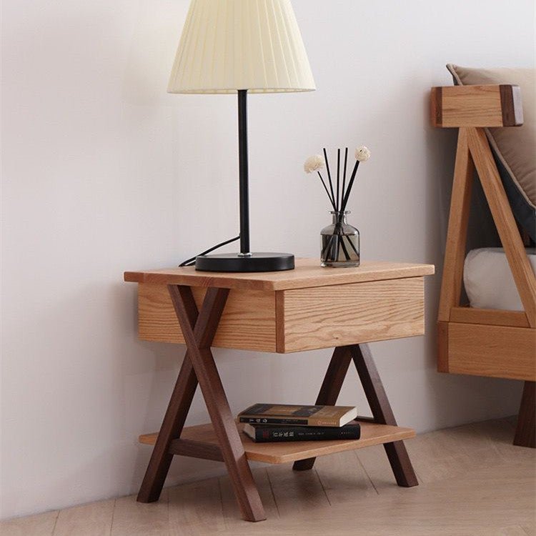 Solid wood side table - Image 2
