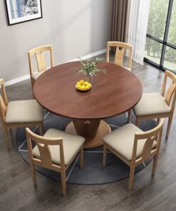 Solid wood dining table