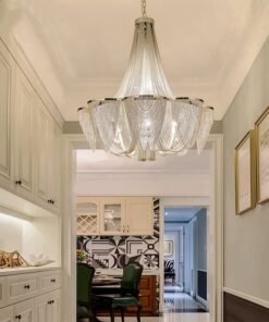 Alternative view of Aluminum Chain Chandelier