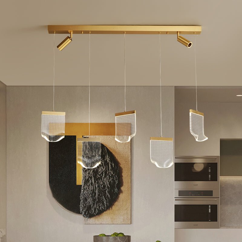 Modern creative rectangle chandelier - Image 2
