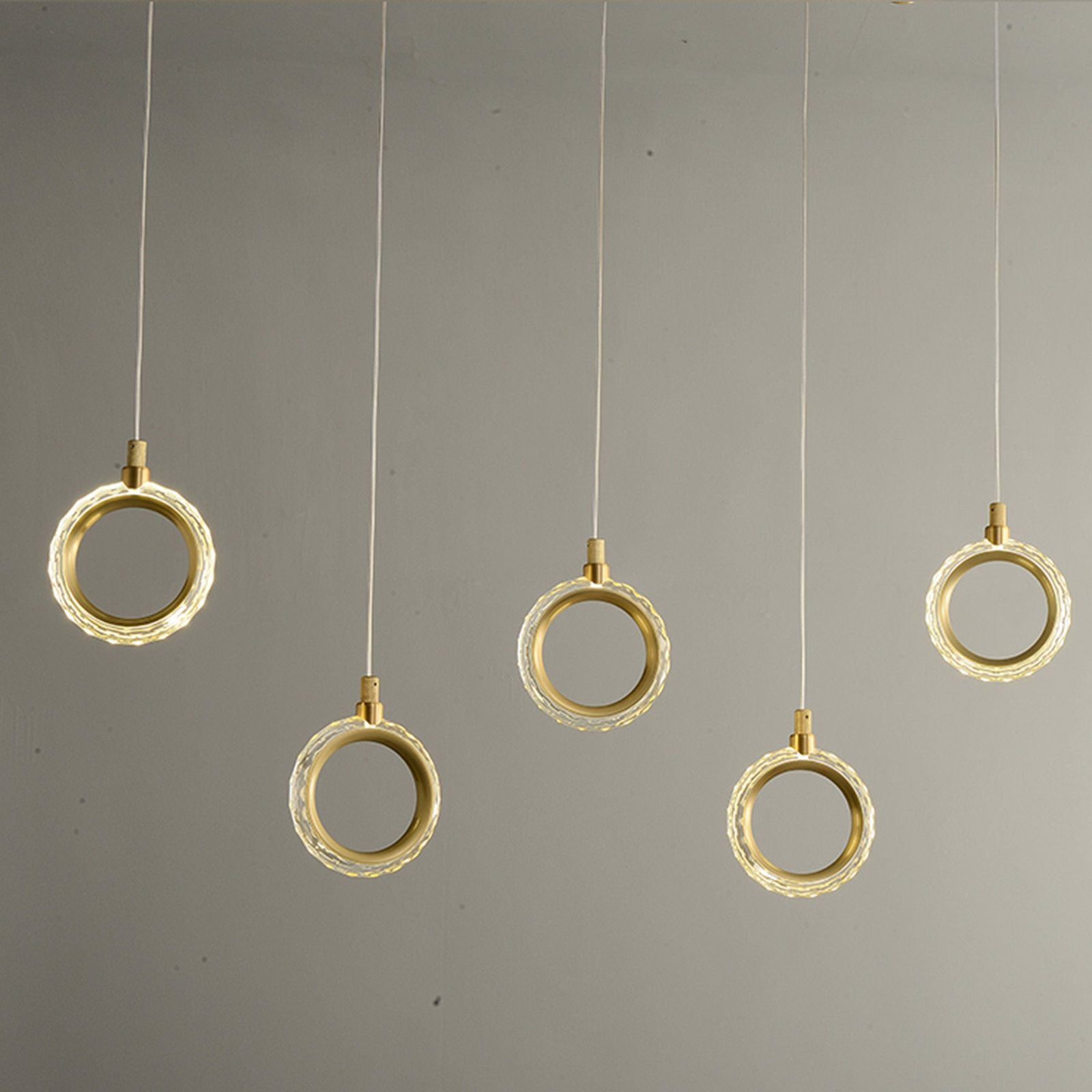 Creative rectangle ring chandelier - Image 8
