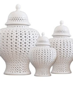 Alternative view of Temple Handmade White Ginger Jars