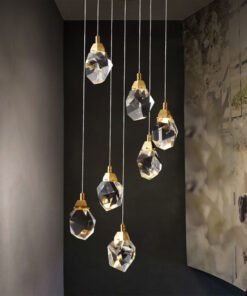 Alternative view of 7 Lights Round Polygonal Chandelier