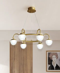 Alternative view of Modern creative apple ring chandelier
