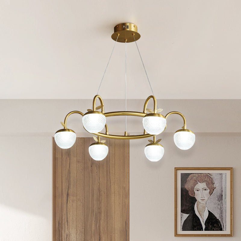 Modern creative apple ring chandelier - Image 2